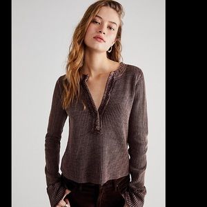 🐲💙 Free People One Colt  Thermal Shirt